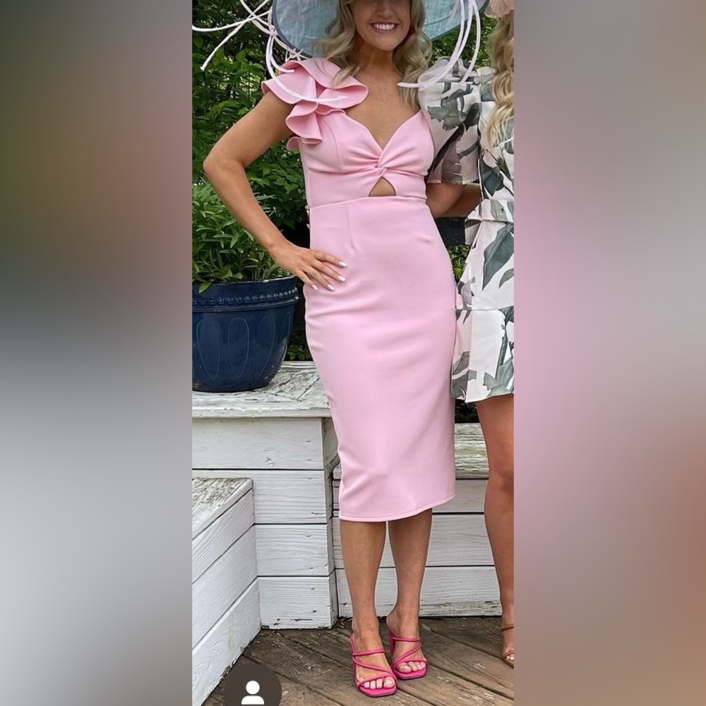 Light pink midi dress